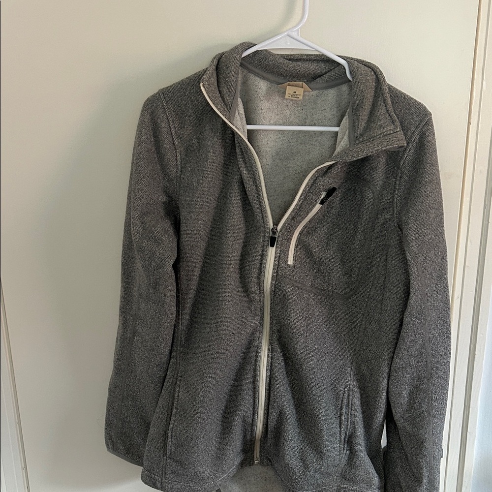 Duluth Trading Co Gray Fleece Jacket
